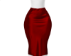 Red Satin Skirt