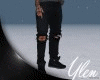 :YL: Ripped Jeans Black