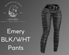 Emery BLK/WHT Pants