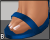 Blue Ankle Strap Heels
