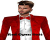 Red Open Suit Jacket