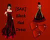 [SAK] Black Red Dress