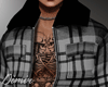 Grey Plaid Jacket + Tat