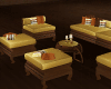 BRoWN - GoLD CouCH SeT