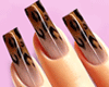 🤍 Leopard Nails