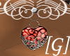 [G] Red Heart Earrings