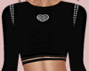 E* Black Heart Top