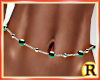 Green Bead Belly Chain