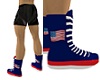 US flag boxing boots