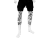 black shorts