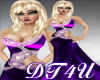 DT4U Purple satin Gown