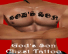 {RAW}God's Son Chest Tat
