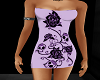 Lilac Skull Rose Dress