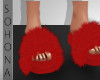 ṩ| Red Fur slippers