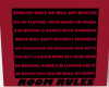 Room Rules Pink Border