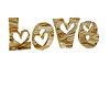 Gold Love Sign