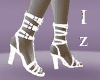 [Iz] White heels&polish