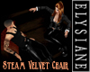 {E} Steam Velvet Chair