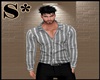 S* GREY STRIPED SHIRT