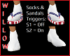 USA Socks & Sandals