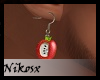 🍎 Ruby Apple Earrings