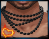 NECKLACE BEAD BLK✨