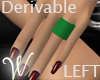 *W* Derivable Left Ring