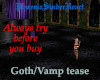 Goth/Vamp tease