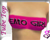 *Pink EMO GIRL Tube Top