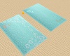 Beach mat with poses