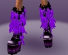 *L Leg Purple Black Fur