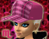 {.M.} Pink Plaid Hat