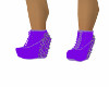 *SS*PURPLE SPIKED WEDGES