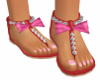 Child Dotty Sandals Red 