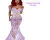 purple sparkle gown