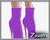 Purple Leather High Heel