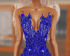 Blue Beaded Sparkle Gown