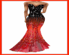 Red/Black Glitter Gown
