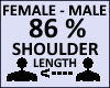 Shoulder length 86%