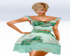 Aqua Frilly Two Piece