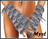 Silver Rave Arm Warmers