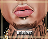 |gz| gold lip piercing