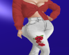Red Rose Jean Fit