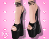 $ Black heels