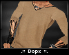 [DX]<3VneckSweater Brown