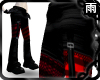 PVC Buckle Pants / Red