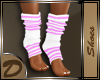 (D)Striped Pink Socks