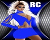 RC BLUE V DRESS