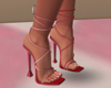 Laced Heels Red