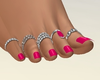 Bare Feet silver pink
